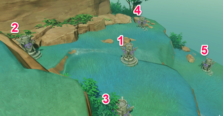 Genshin - Pudding Island Electro Totem Puzzle Solution image