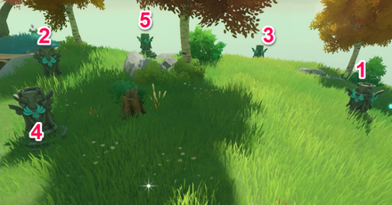 Genshin - Pudding Island Anemo Totem Puzzle Solution Image