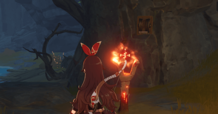 Genshin - Broken Isle Pyro Monument Puzzle 2 - Torch 4 and Lever