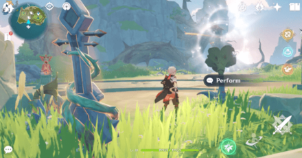 Genshin - Melodic Harp Puzzle West 1 - Use Melodic Harp for Wind Rings