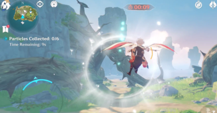 Genshin - Melodic Harp Puzzle West 1 - Ride the Wind Rings