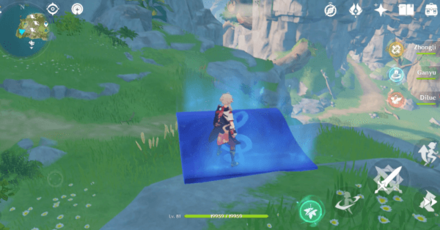 Genshin - Melodic Harp Puzzle West 2 -  Walk from Pedal to Pedal