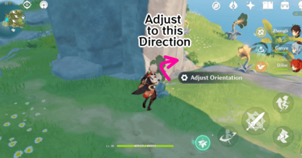 Genshin - Melodic Harp Puzzle West 2 - Melodic Bloom to the Right