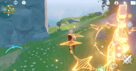 Genshin - Melodic Harp Puzzle West 2 - Press Perform