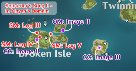 Genshin - Broken Isle and Central Isle Conches