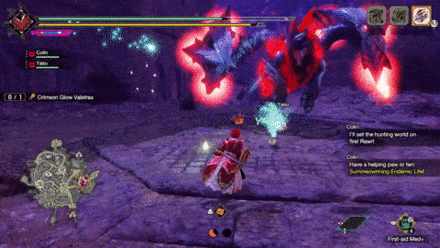 MH Rise Sunbreak - Crimson Glow Valstrax Aerial Wing Thrust Combo