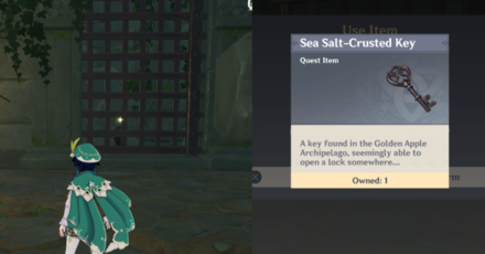 Genshin - How to Use the Sea Salt-Crusted Key