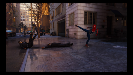 Spider-Man Kicking Someone - Story Completion
