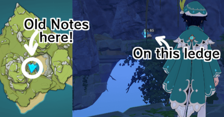 Genshin - Old Notes Location for Thus Was The Work Done in Vain