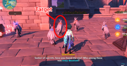 Genshin - Night Raven Puzzle 1 Solution - The one truly deceived