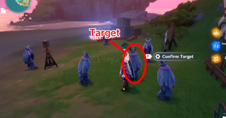 Genshin - Night Raven Puzzle 7 Solution - Target