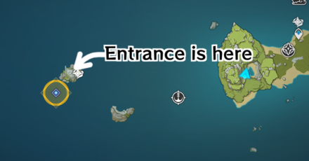 Genshin - Go to the Ruins on the Surface of the Ocean to Search for Traces of Wolfgang