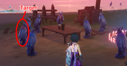 Genshin - Night Raven Puzzle 5 Solution - Choose the Diligent Guard who succumbed to gluttony