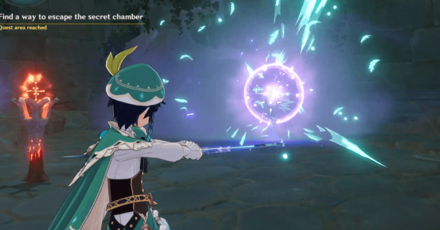 Genshin - Use Anemo on Electric Fog to Escape the Secret Room