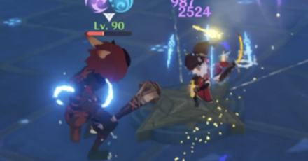 Genshin - Temple of the Star Latitudes - Stand on Glowing Platform for Buffs