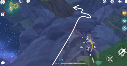 Genshin - Climb Step 3 - Stick to the smoother stone sides