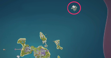 Genshin - Twinning Isle Treasure Clue Location