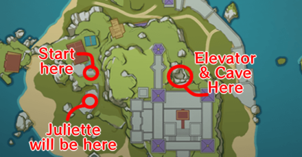 Genshin - Rameo and Juliette Map Locations