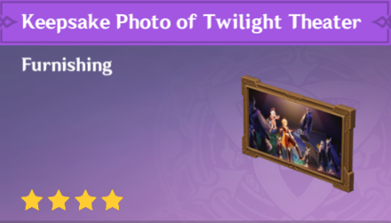 Genshin Impact - How to Get Keepsake Photo of the Twilight Theater Furnishing