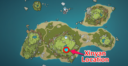 Genshin - Xinyan Location on Broken Isle