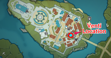 Genshin - Venti Location in Mondstadt City