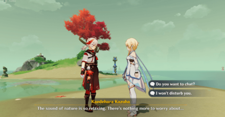 Genshin - Kazuha by the Maple Tree