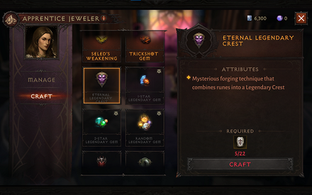 DI - Eternal Legendary Crest in Jeweler