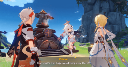 Genshin - The Golden Apple Vacation Returns - Go to the marked island