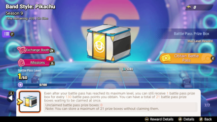 Pokemon UNITE - Season 9 Battle Pass Prize Box
