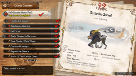 MH Rise Sunbreak - MR 5 Rajang Quest