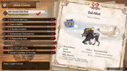 MH Rise Sunbreak - HR 7 Rajang Quest