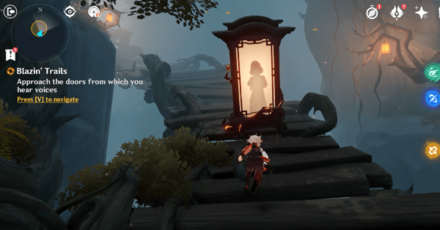 Genshin - Go up the wooden bridge up