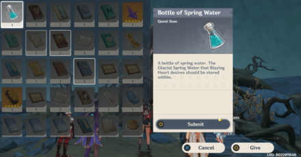 Genshin - Offer the Glacial Spring Water
