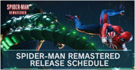 Spider-Man Remastered Release Schedule
