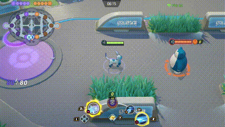 Pokemon UNITE - Glaceon Ultimate Glacial Turret Combo.gif