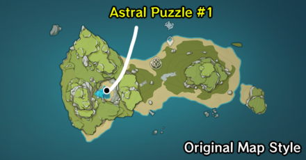 Genshin - Minacious Isle Astral Puzzle #1 - Location