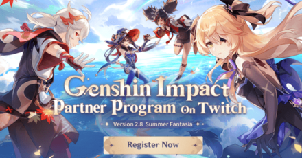 Genshin - Version 2.8 Register and Submit
