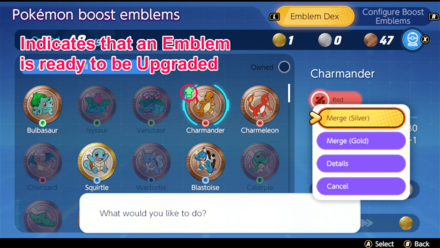 Pokemon UNITE - Boost Emblems - Emblem is Ready for Upgrade