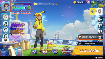 Pokemon UNITE - How to Check for Season Points