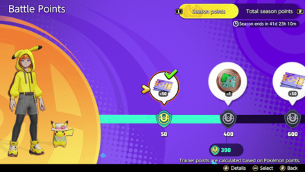 Pokemon UNITE - Season Points Progress