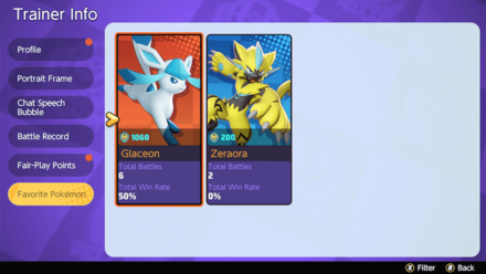 Pokemon UNITE - Season Points Per Pokemon