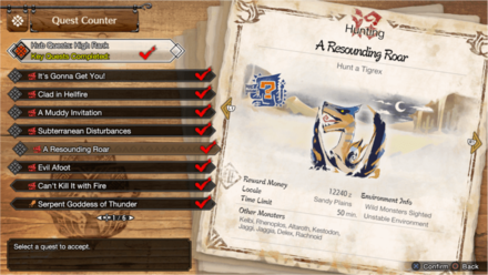 MH Rise Sunbreak - HR 7 Tigrex Quest