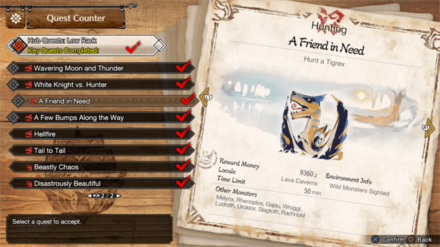 MH Rise Sunbreak - HR 3 Tigrex Quest