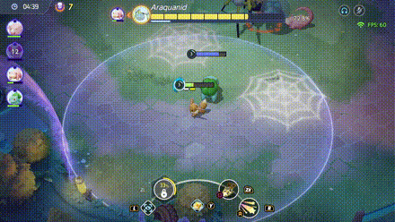 Pokemon UNITE - Boss Rush Araquanid Sticky Web.gif