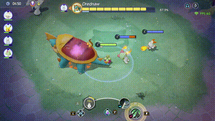 Pokemon UNITE - Boss Rush Drednaw Rock Slide.gif