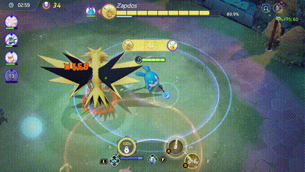 Pokemon UNITE - Boss Rush Zapdos  Brave Bird.gif