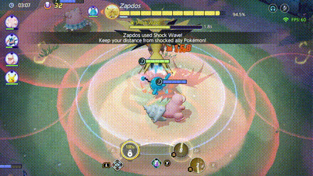 Pokemon UNITE - Boss Rush Zapdos Shockwave.gif