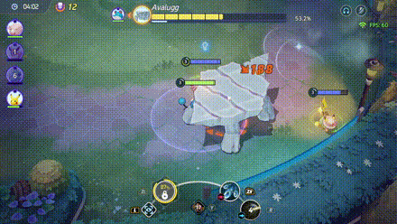 Pokemon UNITE - Boss Rush Avalugg Rapid Spin.gif