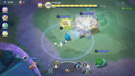 Pokemon UNITE - Boss Rush Avalugg  Icy Wind.gif