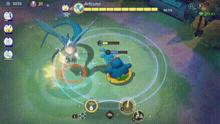Pokemon UNITE - Boss Rush Articuno Avalanche.gif